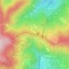 Carte topographique Passo della Cisa, altitude, relief