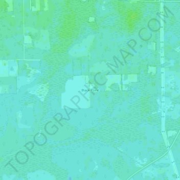 Carte topographique Black Point, altitude, relief