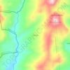 Carte topographique Chorcha, altitude, relief