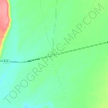 Carte topographique Oltepesi, altitude, relief