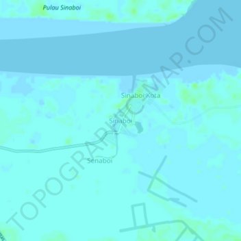 Carte topographique Sinaboi, altitude, relief
