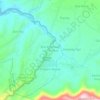 Carte topographique Bale Redelong/bale Simpan III, altitude, relief