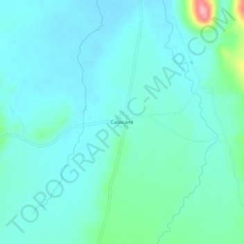 Carte topographique Callacami, altitude, relief