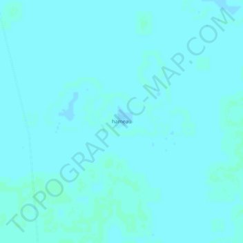 Carte topographique hameau, altitude, relief