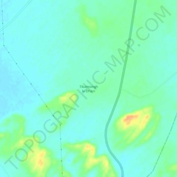 Carte topographique Tikamsingh ki Dhani, altitude, relief