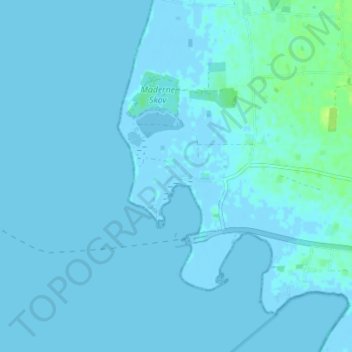 Carte topographique Tårs, altitude, relief