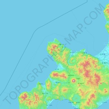 Carte topographique Furuu County, altitude, relief
