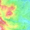 Carte topographique Les Barraques, altitude, relief