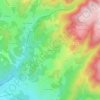 Carte topographique Vedrines, altitude, relief