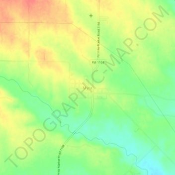 Carte topographique Myra, altitude, relief