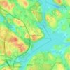 Carte topographique Drevviksstrand, altitude, relief