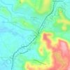 Carte topographique Kuranchery, altitude, relief