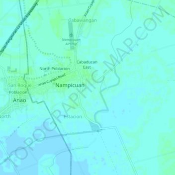 Carte topographique Ambassador Alzate Village, altitude, relief