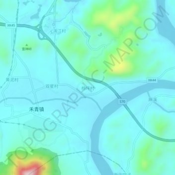 Carte topographique Yangs Ground, altitude, relief