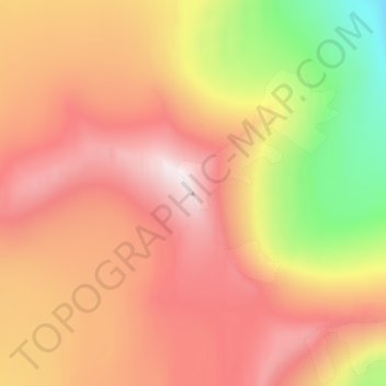 Carte topographique Commonwealth Mountain, altitude, relief