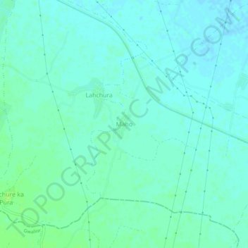 Carte topographique Maho, altitude, relief