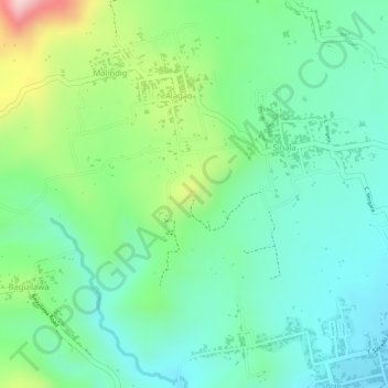 Carte topographique Kalumala Heights, altitude, relief