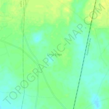 Carte topographique Umu Enge, altitude, relief