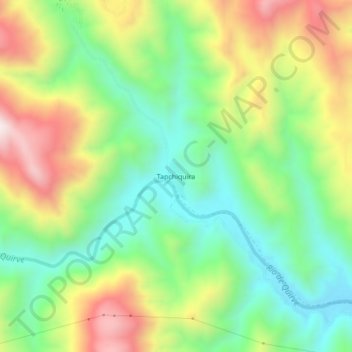 Carte topographique Tapchiquira, altitude, relief