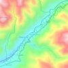 Carte topographique Chalguayacu, altitude, relief