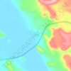 Carte topographique إثرة, altitude, relief