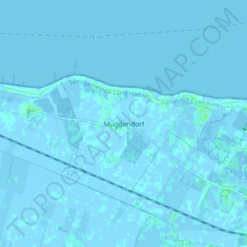 Carte topographique Müggendorf, altitude, relief
