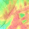 Carte topographique Cerca, altitude, relief