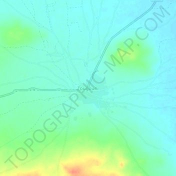 Carte topographique Tougouni, altitude, relief