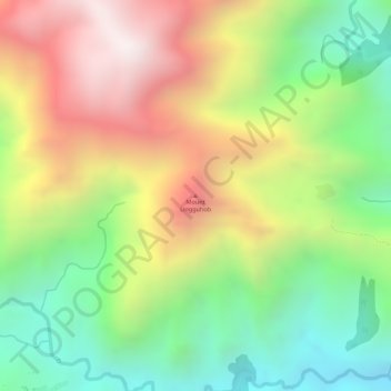 Carte topographique Mount Lingguhob, altitude, relief