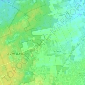 Carte topographique An den Ebber, altitude, relief