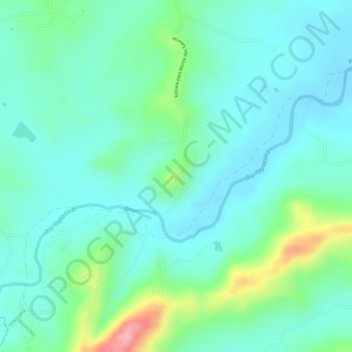 Carte topographique Monte das Tabocas, altitude, relief
