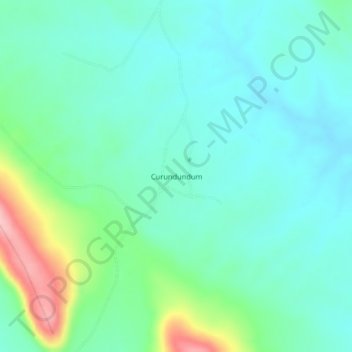 Carte topographique Curundundum, altitude, relief