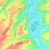 Carte topographique Le Rocard, altitude, relief