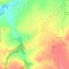 Carte topographique Normandy, altitude, relief