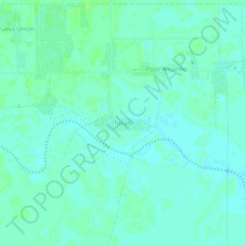 Carte topographique Tobati, altitude, relief