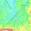 Carte topographique Les Monts d'Aunay, altitude, relief