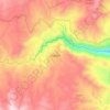 Carte topographique Ospina, altitude, relief