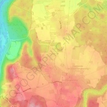 Carte topographique Hailafing, altitude, relief