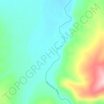 Carte topographique Glacier, altitude, relief