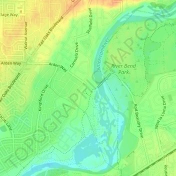 Carte topographique William B. Pond Recreation Area, altitude, relief