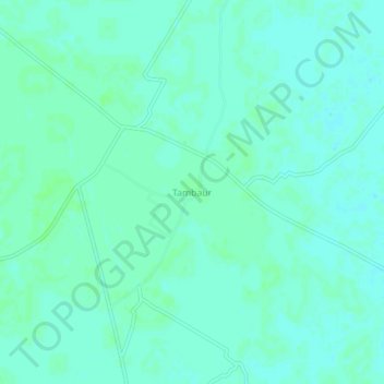 Carte topographique Tambaur, altitude, relief