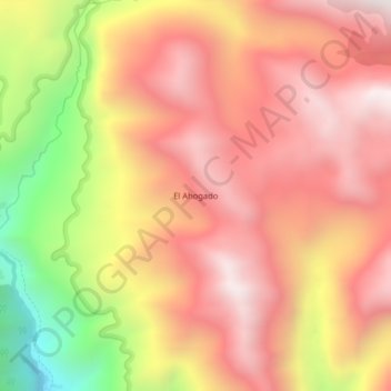 Carte topographique El Ahogado, altitude, relief