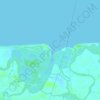 Carte topographique Punta Cogon, altitude, relief