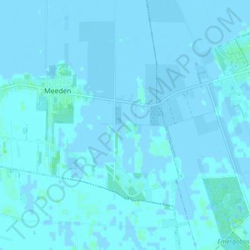 Carte topographique Bovenstreek, altitude, relief