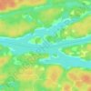 Carte topographique French River Provincial Park, altitude, relief
