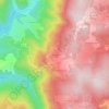 Carte topographique Les Fages, altitude, relief