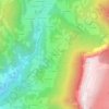 Carte topographique Les Rigauds, altitude, relief
