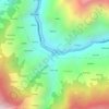 Carte topographique Gehra, altitude, relief