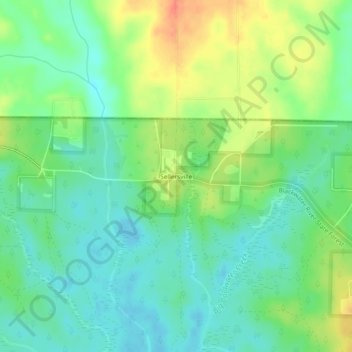 Carte topographique Sellersville, altitude, relief