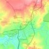Carte topographique Kroonstad, altitude, relief